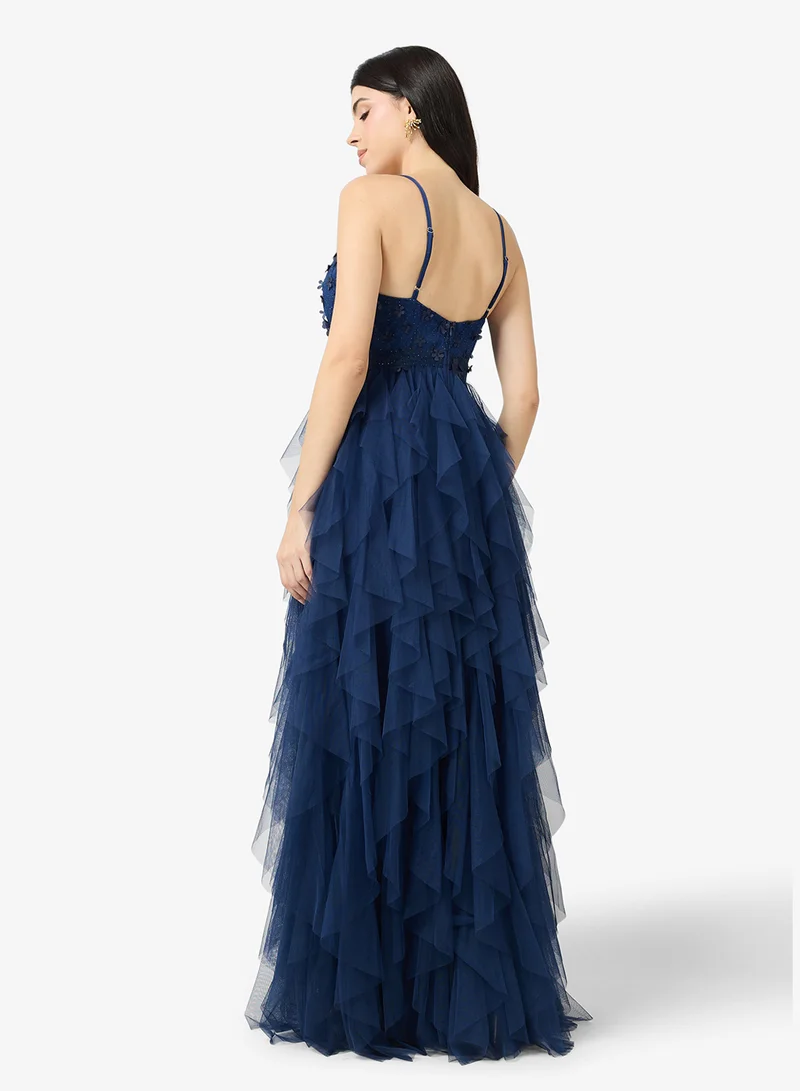 Ella Limited Edition Strappy Dress With Ruffles